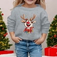 thumbnail image 2 of MIASHUI Chandails à Capuchon et Chandails pour Filles Automne Hiver Imprimé de Noël Col Rond Manches Longues Chandail Décontracté Sans Capuche pour Filles, 2 of 4