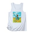 thumbnail image 2 of SMihono Hauts pour Femmes Débardeur pour Femmes Femme Impression Tournesol Col Rond Sans Manches Chemise Décontractée Tunique Débardeur Blouse Débardeurs pour Femmes Hauts d'Été pour Femmes, 2 of 4