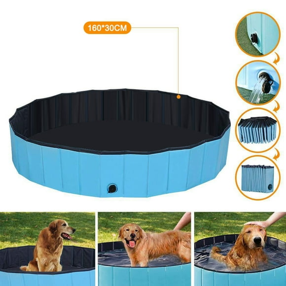 Amdohai Foldable PVC Dog Cat Pet Swimming Pool Pet Dog Pool Bathing Tub Kiddie Pool,