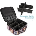 thumbnail image 4 of FORMRS Travel Makeup Bag Large Capacity Train Case Cosmetic Organizer with Adjustable Dividers, Purple Jam, 4 of 8
