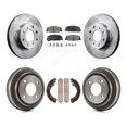 thumbnail image 1 of Transit Auto Front Rear Disc Brake Rotors Semi-Metallic Pads and Drum Kit for Car 1993-1995 Honda Civic DX with Coupe Manual transmission K8F-103186, 1 of 11
