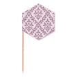 thumbnail image 1 of Lilac Colour Decorative Classic Flowers Toothpick Flags Cupcake Picks Party Celebration, 1 of 3