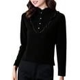 thumbnail image 2 of Wowcloth Woman's Thermal Base Layer Shirt, Solid Color Long Sleeve Mock Neck with Double-Layer Fleece, Insulating and Warm for Winter and Daily Wear, 2 of 5