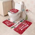 thumbnail image 4 of Boreal Craft Santa Driving Sleigh Shower Curtain Mat Four Piece Home Bathroom Dry And Wet Separation Partition Shower Curtain Shower Curtain Towel Rack Wall Mounted Bathroom Storage Shelf Towel, 4 of 7
