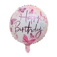 thumbnail image 2 of Number 21 Birthday Party Balloons Pink Butterfly Foil Set, 2 of 3