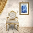 thumbnail image 3 of Stellar Design Studio 17x24 Gold Ornate Wood Framed with Double Matting Museum Art Print Titled - Ocean Blue Seahorse, 3 of 4