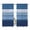 White Blue, variant on Blue Ombre Stripe Semi Sheer Window Curtains 63 Inches Long, Farmhouse Striped Modern Abstract Art Rod Pocket Voile Silky Chiffon Curtain Light Filtering Drapes for Living Room, 52"x63", 2 Panels