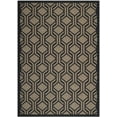 thumbnail image 2 of Safavieh Courtyard Bristol Geometric Indoor/Outdoor Area Rug, Brown/Black, 6'7" x 9'6", 2 of 8