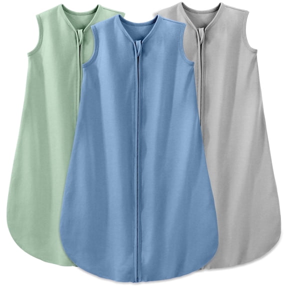 Yoofoss Baby Sleep Sack 18-24 Months Wearable Blanket for Babies 100% Organic Cotton 2-Way Zipper TOG 0.5 Toddler Sleeping Sack 3 Pack, Sleep Sacks