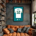 thumbnail image 2 of Bob Griese Miami Dolphins Framed 14" x 20" Retired Jersey Art Print, 2 of 3