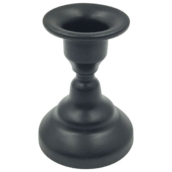 Clearance! Candles & Holders under$1 Geometric Round Wrought Iron Candlestick Desktop Decorative Ornaments Creative Metal Black Wrought Iron Candlestick Decorative Candle Board