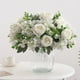 thumbnail image 3 of Hojas Peludas De La Planta Lu Lian Ramo de rosas artificiales de seda,realista,de tela y plástico,para decoración de bodas y hogar (1 pieza) Rkxzt, 3 of 8