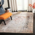 thumbnail image 2 of Safavieh Winston Karena Abstract Overdyed Polyester Runner Rug, Grey/Rust, 2'2" x 8', 2 of 5