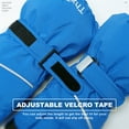 thumbnail image 3 of ThxToms Kids Warm Gloves Winter Waterproof Snow Gloves for Outdoor Sports, Toddler Bulky Ski Gloves for Boys Girls,Blue,M, 3 of 7