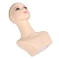 thumbnail image 1 of Female Mannequin Head,  Make Up Manikin Head PVC Bald Weather   for, 1 of 8