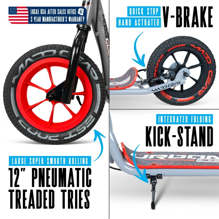Madd Gear Urban Glide Commuter Kick Scooter for Adults and Madd Gear Urban Glide Commuter Kick Scooter for Adults and