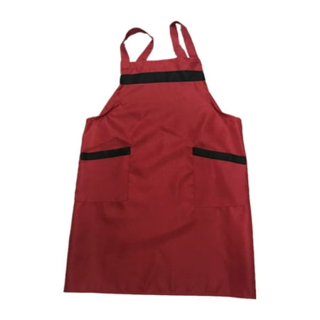 

1Pc Waterproof Greaseproof Apron Unisex Acid-resistant Alkali-resistant Heavy Duty Apron for Butchers Kitchen（Red）