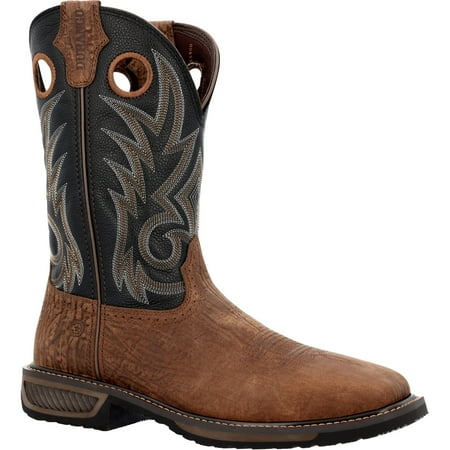 

Durango® WorkHorse Acorn Black Onyx Steel Toe Western Work Boot Size 11.5(M)