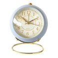 thumbnail image 4 of Relojes de Silenciosos, Relojes de Que No Hacen Tictac, Pantalla Grande , Función de Luz de Repetición para Dormitorio, Oficina Azul Baoblaze Despertador analógico para niños, 4 of 8