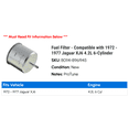 thumbnail image 2 of Fuel Filter - Compatible with 1972 - 1977 Jaguar XJ6 4.2L 6-Cylinder 1973 1974 1975 1976, 2 of 2