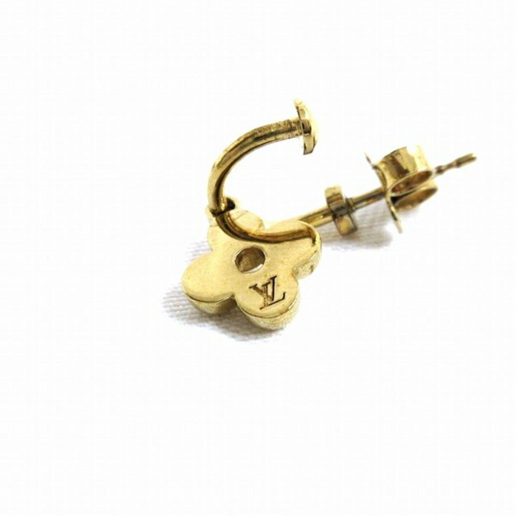 LOUIS VUITTON LOUIS VUITTON Boucle d'oreille Blooming Pierced earrings Gold  Plated Used LV M64859