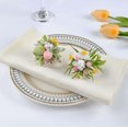 thumbnail image 3 of SIfdSeng My Items Resin Rabbit Napkin Ring Handmade Napkin Holder Rabbit Shaped Napkin Ring Suitable for Holiday Parties, 3 of 4