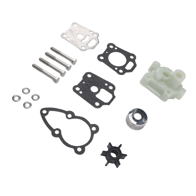 Water Pump Impeller Rebuild Kit, Rugged Enduring Water Pump Service Kit 15PCS Professional Rubber Marine Grade 69-87322-2 for MFS5B MFS5C MFS6A2