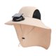 thumbnail image 1 of Naiovety Sombrero solar para actividades al aire libre con repelente al agua, sombrero de pesca, sombrero de pescador, sombrero para el sol con Escalada Beige, 1 of 6