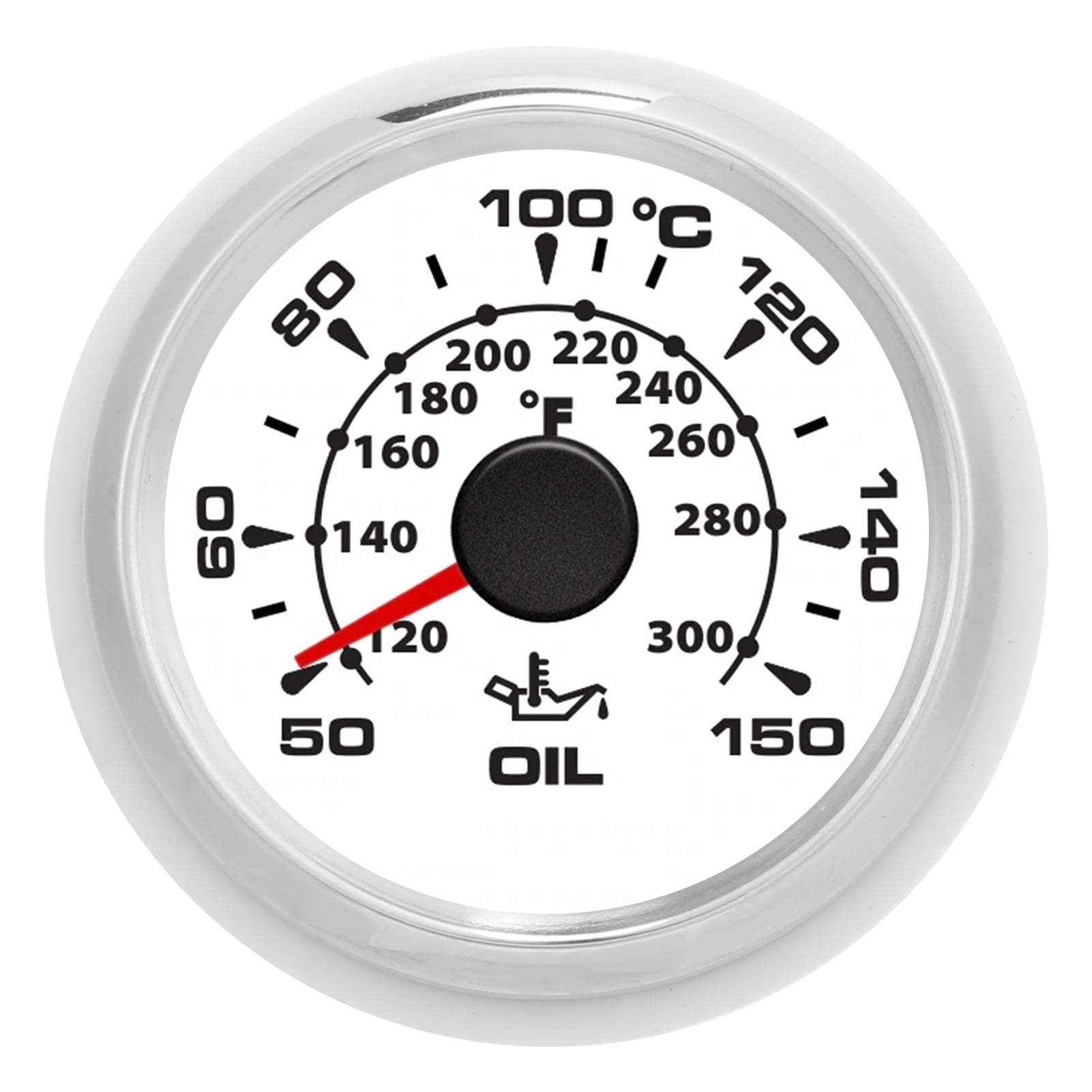Ccdes Universal Oil Temp Gauge,Oil Temperature Gauge,2in Digital Oil