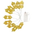 thumbnail image 1 of Bearachild Lámparas LED Modelado de casas Ahueca hacia fuera Decoraciones de Ramadán Adorno para el hogar Luces de cadena Cadenas de iluminación con Kits de decoración para fiestas Bearachild HA061922-00, 1 of 1