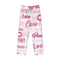 thumbnail image 4 of Balery Breast Cancer Pink Ribbons Awareness (2) print Men's Pajama Pants,Ultra Lightweight Pjs,Lounge Pant-Large, 4 of 9