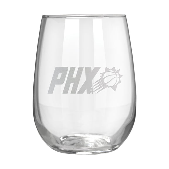 Phoenix Suns Etched 17oz. Rally Cry Stemless Wine Glass