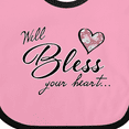 thumbnail image 4 of Inktastic Well Bless Your Heart with Floral Print Boys or Girls Baby Bib, 4 of 4