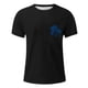 thumbnail image 3 of Playeras Negras Para Hombre Algodon, Camiseta De Manga Corta Con Cuello Redondo Y Estampado A La Moda Para Niñas Y Niños, Camiseta Holgada De Verano, Camisetas Casuales, 3 of 4