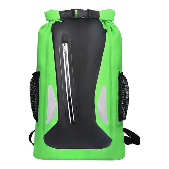 Mochila impermeable Advancent Mochila portátil impermeable seca Bolsa multifuncional de gran capacidad Camping Drifting Home Verde