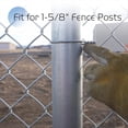 thumbnail image 4 of Bridas de Acero Galvanizado de 100 Piezas para Postes de Cerca, Alambre de Cerca de Metal con Postes en T, Bridas de Alambre de Cadena Rápidas A, 4 of 7