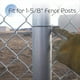thumbnail image 4 of 100 Bridas de Acero Galvanizado para Cercas, Aptas para Postes de Cerca, Alambre de Cerca de Metal con Postes en T, Bridas de Alambre de Cadena Rápida B, 4 of 5