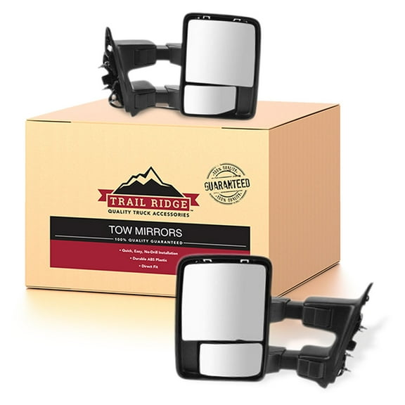 Trail Ridge Tow Mirror Upgrade Power Folding Heated Signal Chrome Pair for Ford TR00312 Fits select: 2011-2016 FORD F250, 2011-2016 FORD F350