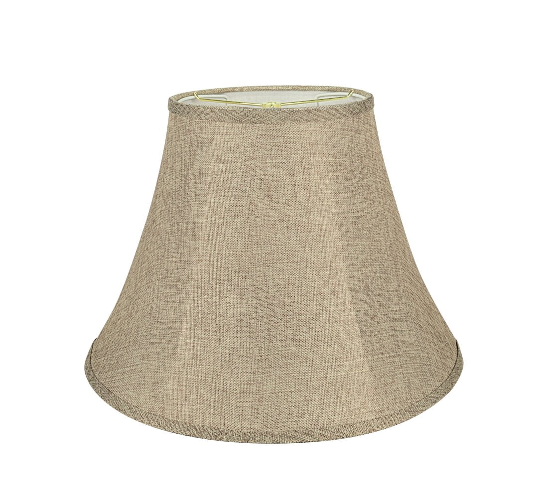 Aspen Creative 38001 Transitional Bell Shaped Collapsible Spider Construction Lamp Shade in Natural, 18" wide (9" x 18" x 13")