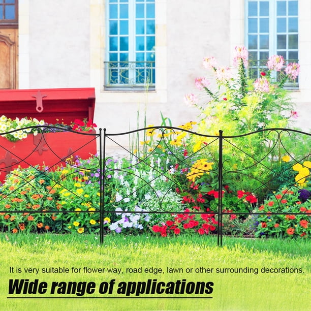 Hilitand 5 Piece Traditional Border Fence Set, Decorative