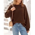 thumbnail image 5 of PRETTYGARDEN Women's Winter Sweaters Casual Crew Neck Long Sleeve Pullover Ribbed Knit Loose Fit Sweater Tops, 5 of 9