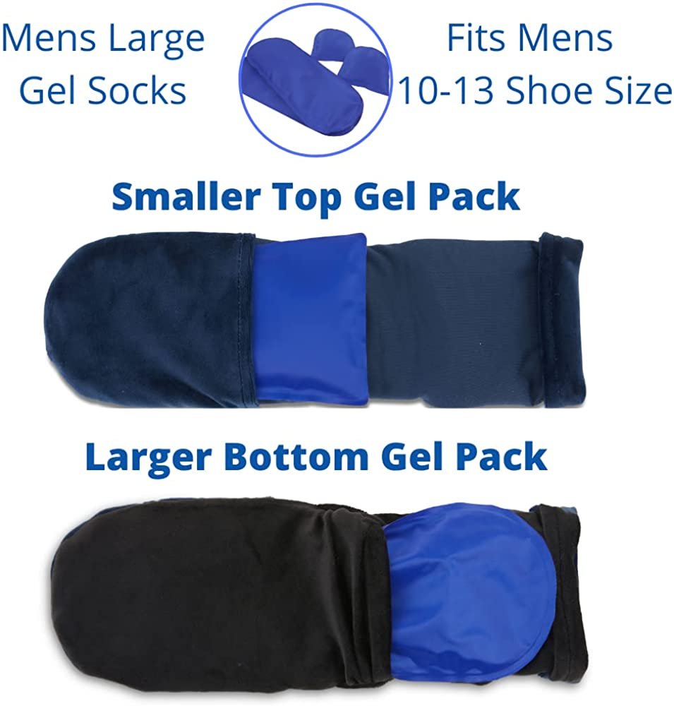 Buruka Men's Mid Calf Diabetic Socks - 3 Pack, White, Size 10-13, Ring Spun Cotton