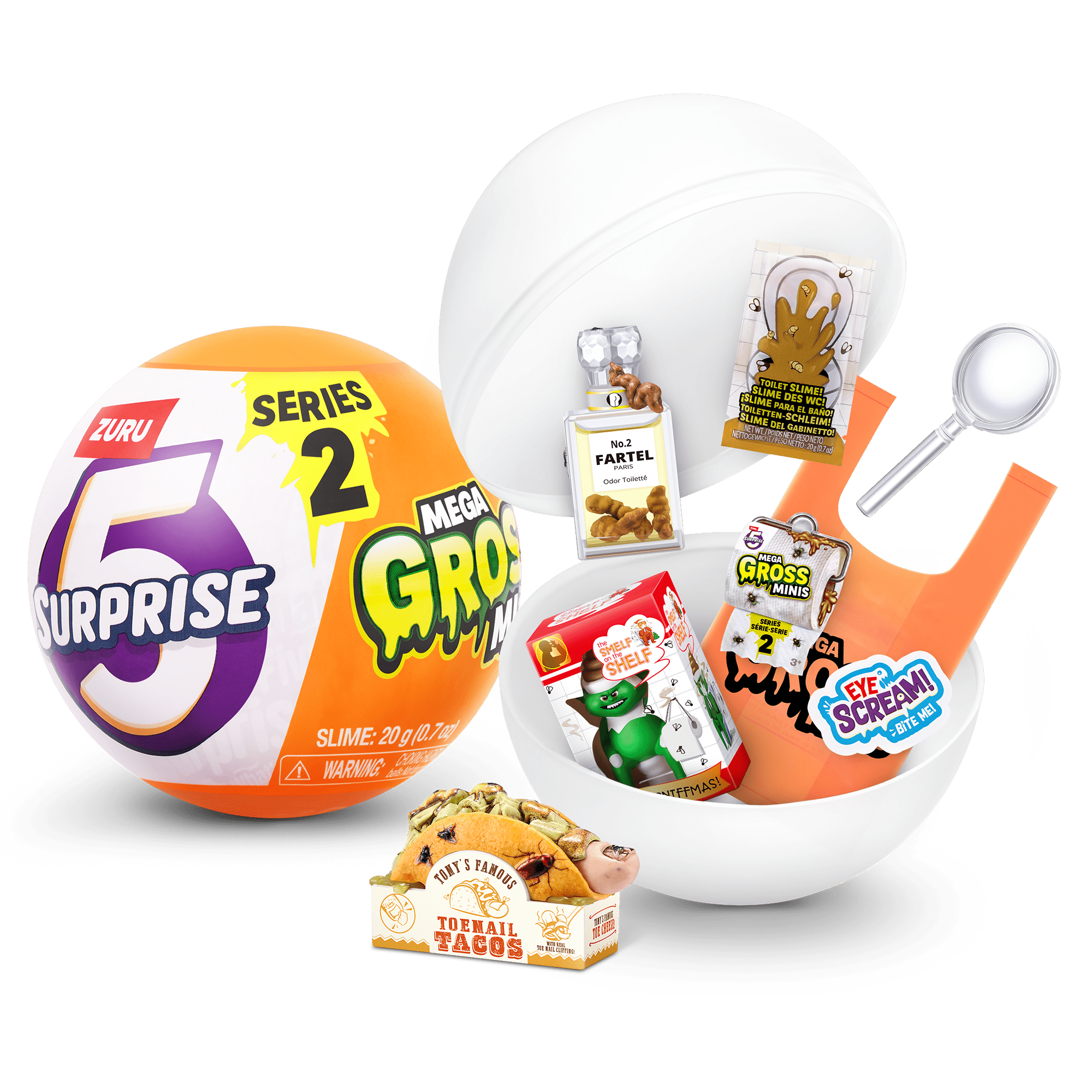 5 Surprise Mega Gross Minis Series 2 by ZURU - Surprise Collectible Toy for Kids Ages 3+