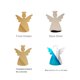thumbnail image 5 of 10 piezas de pegatinas de acrílico para espejo colgante con forma de ángel con 10 piezas de cuerda de cáñamo pegatinas de pared calcomanías murales para el hogar, dormitorio, sala de estar, 5 of 5