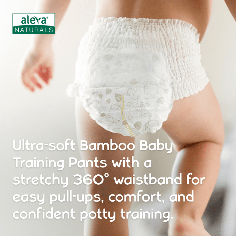 Aleva Naturals® Bamboo Baby Training Pants, Economy pack (Size 5) - 144 Count