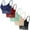 Navy, variant on 5 Pack Floral Lace Bralettes for Women Wireless Crop Top Backless Bralette Padded Bras with Straps