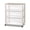 Grey Pumice, variant on Sterilite Wide 3 Drawer Storage Cart - Plastic Rolling Organizer - 2 Pack, White