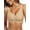 02 Warm Beige, variant on Womens Push Up Everyday Bras For Women No Underwire Smooth Wireless Brassiere Full Coverage Comfortable V Neck T-Shirt Basic Bras