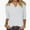 White, variant on TYGHBN Women's Solid Color Fashionable Casual Button Fashion New Quarter Sleeve Women's Short Top T Shirt Loose Fit Top Women Womens Shirts Short Sleeve Womens Long Sleeve T Shirts Pack Womens