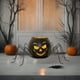 thumbnail image 5 of Candelabro de hierro y cristal, luces de calabaza de Halloween, candelabro negro, arreglo para escena de fiesta, decoración de Halloween, adornos., 5 of 6